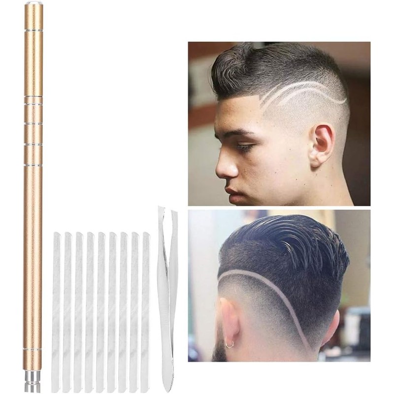 Pluma de Afeitar para Cejas, Herramienta para Peinar el Cabello,