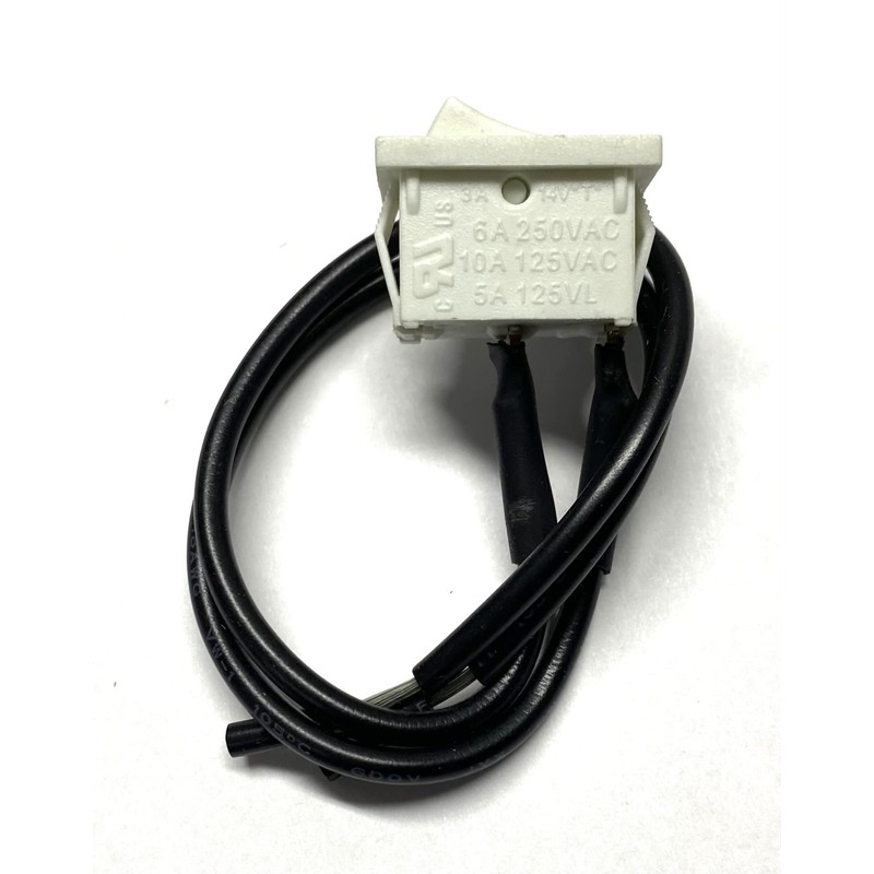 Zing Ear ZE-200 Mini Rocker Switch On-Off White 10A 125VAC