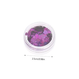 Mikinona Nail Art Sequins 12 Boxes Heart Nail Glitter Flakes Shaped Glitter Perfect for Salon or Home Use