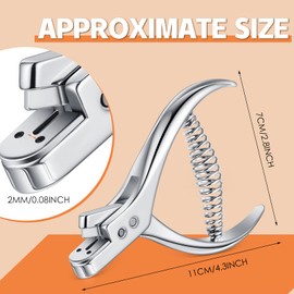 Chumia 2 Pieces Pattern Notcher Stainless Steel Paper Notcher Punch Tool Designer Tailor Sewing Pliers Tailors Proofing Pliers Pattern Making Tool for Cloth Fabric DIY Crafts