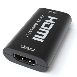 JAMEGA - 4K HDMI Repeater Signal Amplifier | HDMI Extender Signal Amplifier HDMI Female to HDMI Female UHD 2160P 3D 1080P Aluminium up to 40 m Distance
