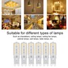 6pcs G9 LED Bulbs 7W Dimmable 360° Illumination Replacement Light