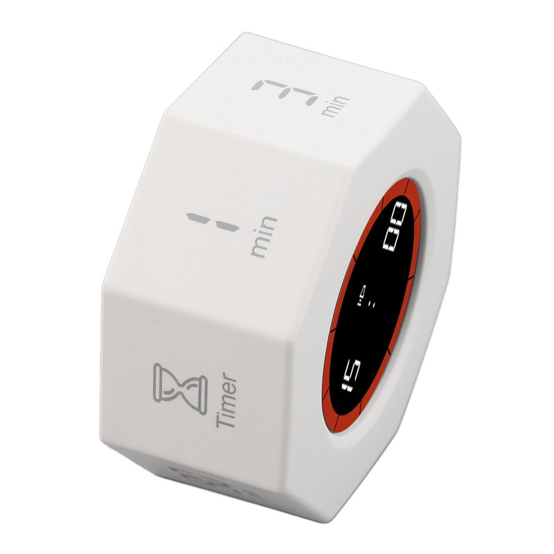 Rotating Timer with G Sensor, Desk Productivity Cube Timer, 1
