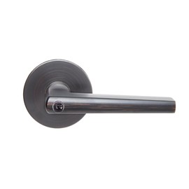 Delaney Hardware Vida Collection 351577 Keyed Entrance Door Lever Handle Lock Set for Entry Door and Backdoor, Bronze