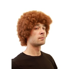 Men's WIG (for Men or Unisex) synthetic fiber Afro Style kinky curls curly light brown brunette Colour GFW406-30