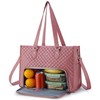 Ralnitote Laptop Tote Bag with Insulated Lunch Compartment for Women,