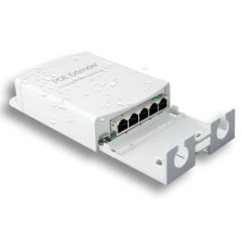 Poe Extender, 1 in 4 Out PoE+ Repeater, 10/100Mbps, Extends 250m, 60W Comply with IEEE802.3af/at for PoE Switch/Injector and Security POE Camera Over Cat5/6 Cable