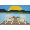Jellybean Sunrise at The Lake Indoor/Outdoor Machine Washable 20" x