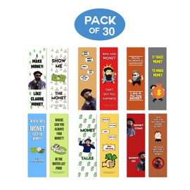 Creanoso Monet Jokes Bookmark Cards (30-Pack) – Funny Jokes Series 2 - Stocking Stuffers Gift Bookworm, Adult Men & Women – Book Reading Supplies – Employee Incentives Rewards