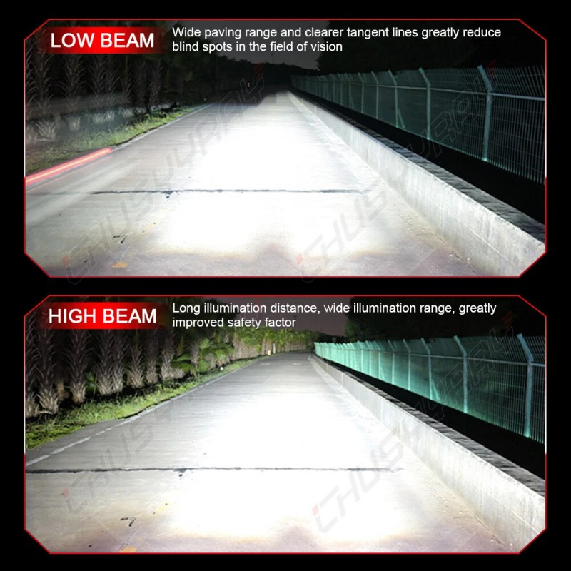 CHUSYYRAY 4x H1 + H1 CSP LED Headlight High Low