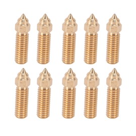 10pcs 3D Printer Extruder Brass Nozzles High Temperature Resistance Wear Resistant for Creality K1 for CR M4 for Vyper for Kobra 0.4mm