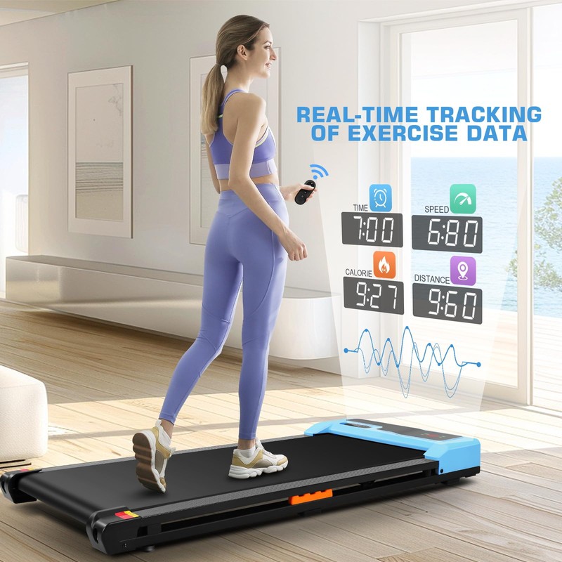 Walking Pad Treadmill, 2 in 1 Under Desk Treadmill Max