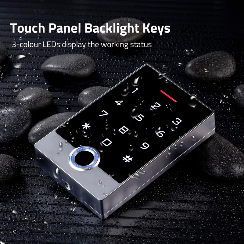 Wireless WiFi TUYA Access Control System, Fingerprint Password Stand-Alone Door