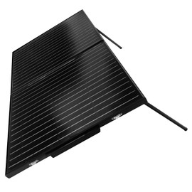 100 Watt 12 Volt Portable Solar Panel for Power Station, Foldable 100W Solar Panel Suitcase with Adjustable Kickstand, Solar Charger for RV Camping Off Grid System,Black