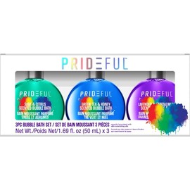 Prideful 3pc Bubble Bath Set (50ML) X 3 (Sage & Citrus, Green Tea & Honey, Lavender & Sandalwood)