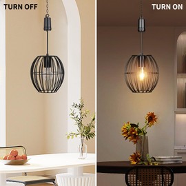 Battery Operated Hanging Light with 6 Hours Timer-Outdoor Indoor Pendant Chandelier Waterproof Lamp Lantern for Gazebo Porch Garden Patio Decorative Metal Warm White Bulb