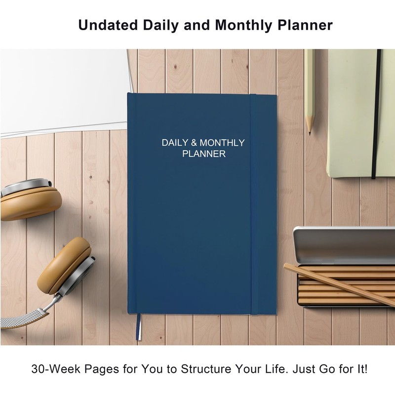 Daily & Monthly Planner for 2026 or Anytime - ADHD