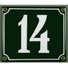 Weatherproof Green Enamel House 14 x 12 x 14 CM;