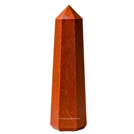 Amazing Gemstone Large Red Jasper Crystal Towers ~ Natural Healing Crystal Point Obelisk for Reiki Healing and Crystal Grid (5.5" to 6" INCH)