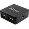 iHome IH-U200B Center Link 4 Port Travel USB Hub (Black)