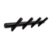KYSMOTIC Modern Wood Coat Rack - Wall Mounted - Black
