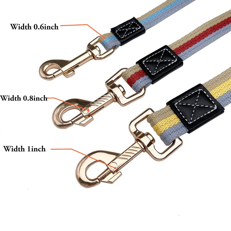 Shorven Soft Cotton Web Dog Leash Basic Training Walking Lead,