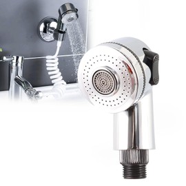 Sink Faucet Sprayer Attachment,Salon Shampoo Bowl Spray Head Side Control Button Pedicure Chair Sprayer Shower Head Adjustable Hair Washing Handheld Shower Head Salon & Spa Chairs Sprayer Head