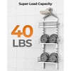ODesign 3 Tier Height-Adjustable Shower Caddy Hanging Anti-Swing-Over The Shower