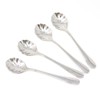 yueton 4PCS Stainless Steel Shell Shaped Spoon Creative Shell Sugar