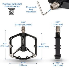 JETCAT Bike Pedals - Sport 112 Black