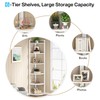 Tribesigns 6 Tier Corner Shelf, 70.9 Inch Tall Corner Bookshelf