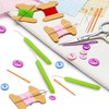 12 Sets Loom Knit Hook Crochet Knitting Loom Hooks with