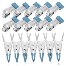 IWOWHERO 50pcs Stainless Steel Pool Cover Clamps Non- Clips for Above Ground Your Cover During Windy Weather