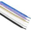 Agujetas Planas Glitter Cordones Zapato Tenis Brillo 5 Pares