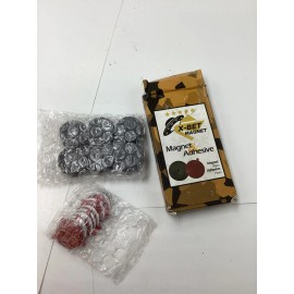 X-BET Magnet ( 2 boxes of 18=36) X-Bet Magnet Adhesives Dia 25mm x4mm, Chamfer Both Sides