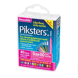 Piksters Interdental Brush Size 00 Pink X 40