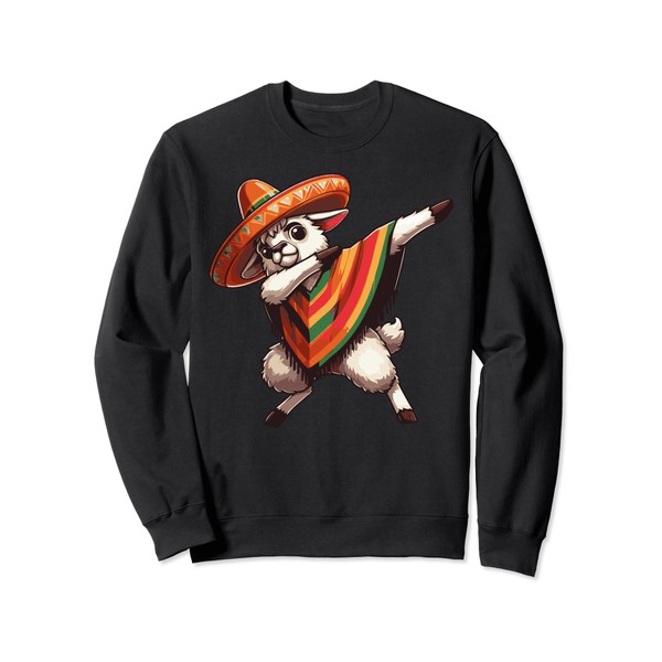 Dab Mexican Alpaca Poncho Sombrero Funny Cinco de Mayo Lama