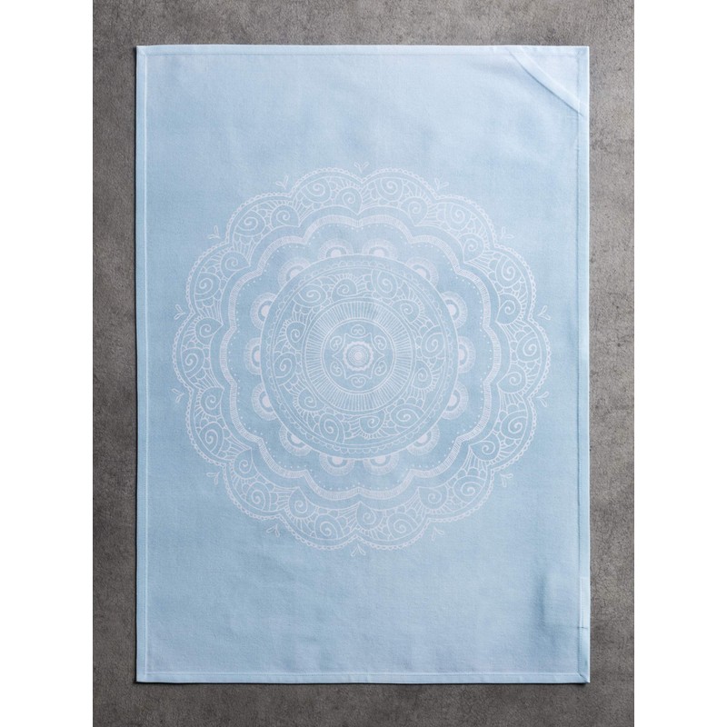 Maison d' Hermine Ibiza-Blue 100% Cotton Set of 3 Multi-Purpose