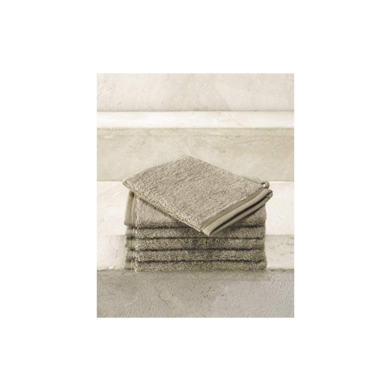 De Witte Lietaer Contessa Luxe Cotton Wash Cloth, Taupe, 16
