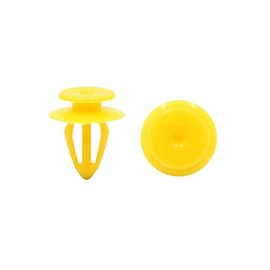 sourcing map Universal Car Vehicle Mudguard Rivets Mounting Clip Clips Yellow Pack of 50
