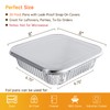 Ezsart 8x8 Aluminum Pans with Lids - 20 Pack Disposable