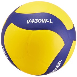 Mikasa V430W-L Volleyball Practice Ball, Lightweight No. 4, For Elementary School Students, Yellow/Blue, Recommended Inner Pressure: 0.3 kgf/cm²