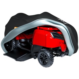 EVRBUL Riding Lawn Mower Cover 78"L x 58"W x 48"H, Heavy Duty Waterproof 420D Tractor Cover Fits Decks up to 54", UV,Dust,Wind Resistant for Outdoor Lawn Mower Storage with Storage Bag