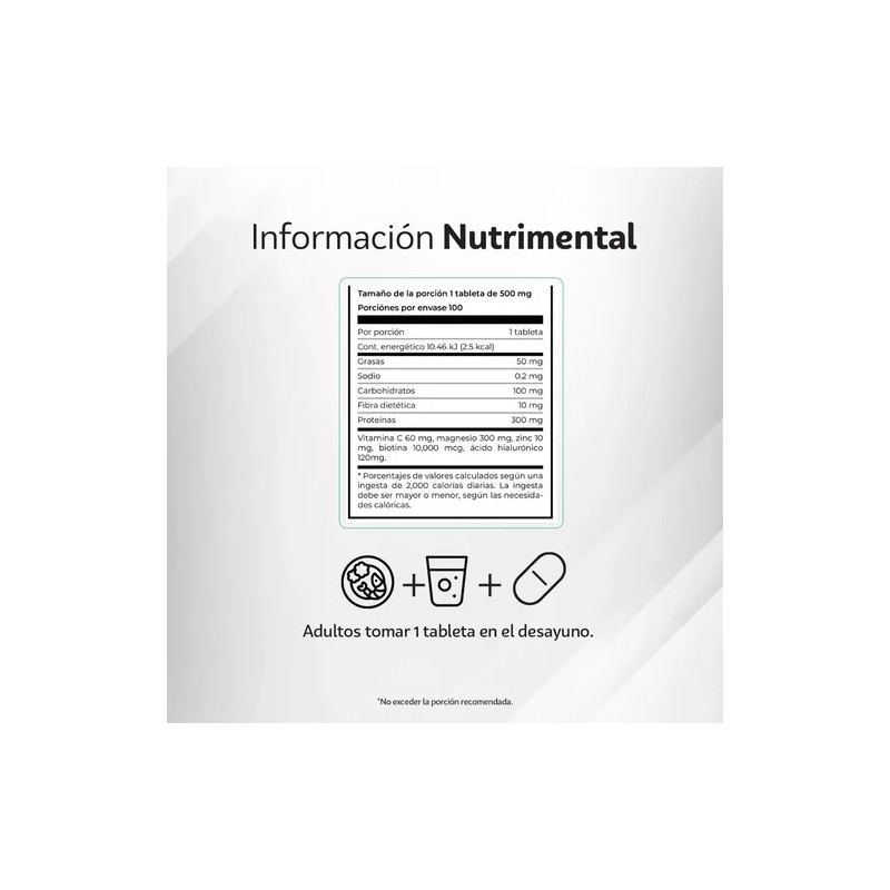 Biotina Lemon Kit 10 100 Tabletas 500 MG Belleza Y