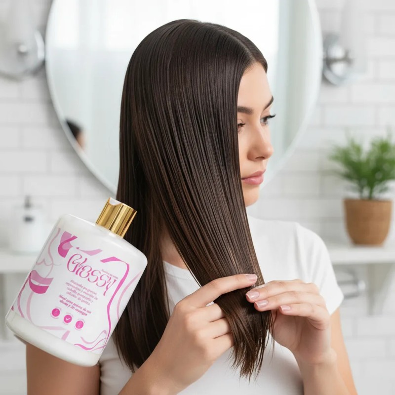 Tratamiento Reparador De Keratina Glossy Hair Care 500ml