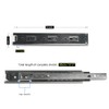URBEST Drawer Slides 9 Inch Full Extension 3 Sections Ball