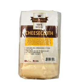 Cheesecloth Grade 50 Natural- 45 Sq Ft - 5 Yards- Great for Cooking, Cheese Making, Straining, Basting Turkey - Pure Quality