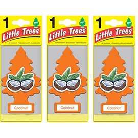 Little Trees 3 Singles Car Air Freshener Coconut Fragrance
