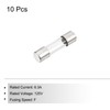 MECCANIXITY 10 Pcs Fast Blow Glass Fuse 6.3A 125V 5x20mm