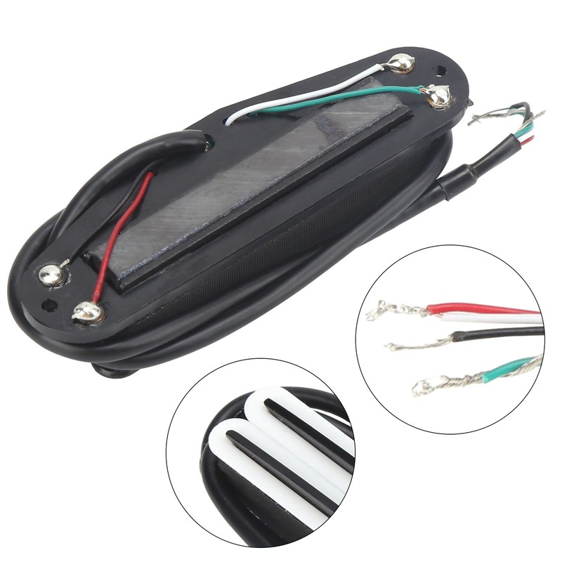 11K Dual Hot Rail Humbucker Pickup Ceramic Magnet ABS Electric